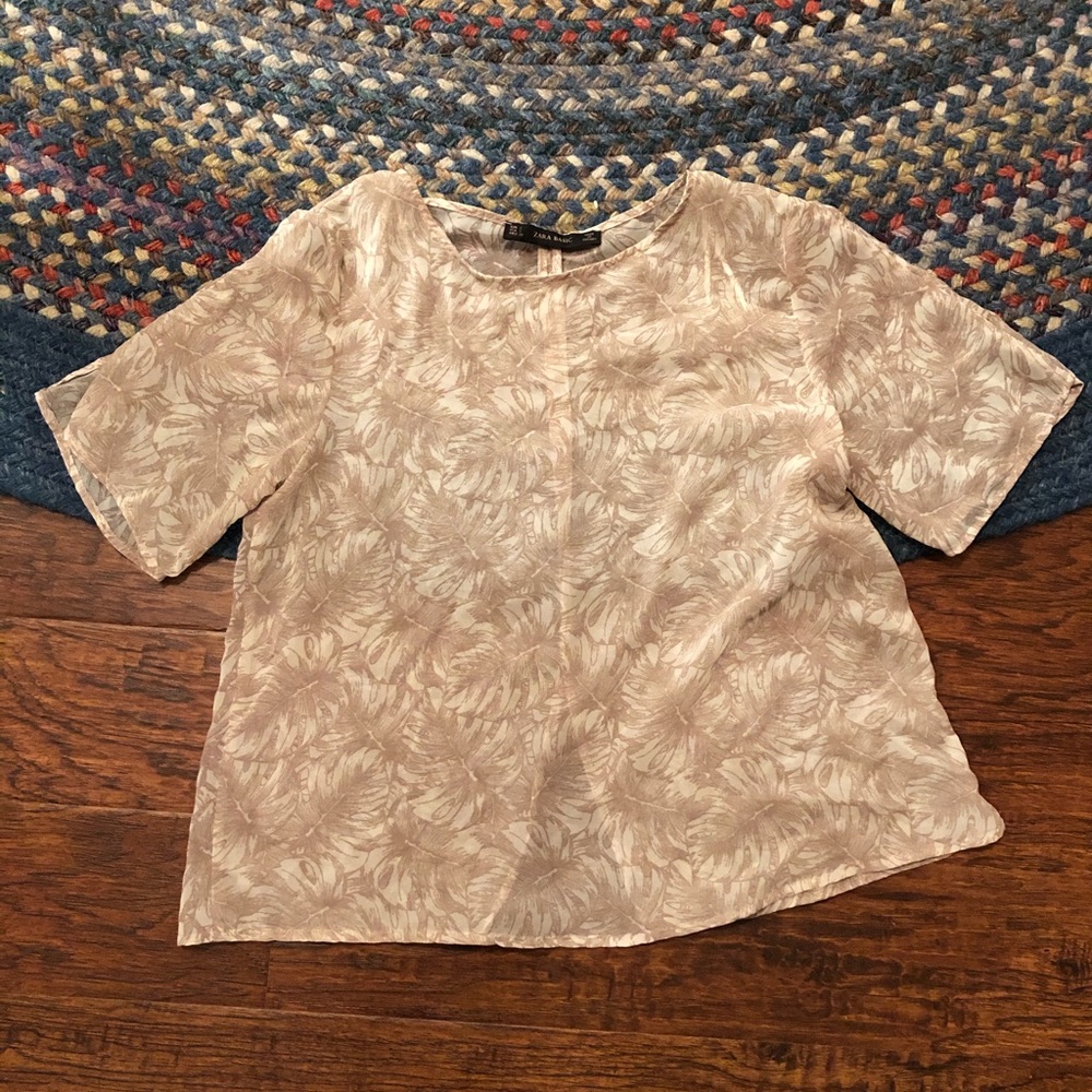 Zara sheer blouse